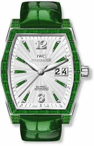 IWC Da Vinci Automatic Midsize White Gold / Emerald / Silver IW4523-35 (IW452335)